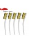 5Pcs Mini Brass Brush 175mm – Industrial Metal Polishing Paint Rust Remover Steel Wire Brushes Burring Cleaning 