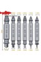6Pcs Set Damaged Screw Extractor Broken Bolts Screws Remover Extractor Center Drill Bit Set Woodworking Tools 