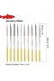 10-Piece Diamond Needle File Set with Fine File Handles