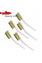 5Pcs Mini Brass Brush 175mm – Industrial Metal Polishing Paint Rust Remover Steel Wire Brushes Burring Cleaning 