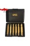 6Pcs Set Damaged Screw Extractor Broken Bolts Screws Remover Extractor Center Drill Bit Set Woodworking Tools 