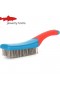 Heavy Duty Stainless Steel Wire Brush with Comfortable Plastic Handle – Perfect for Removing Rust, Welding Slag, Dirt, and Paint