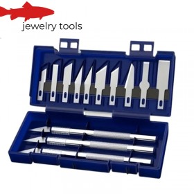 13PCS Precision Metal Knife Set for Art, Paper Cutting, and Crafting