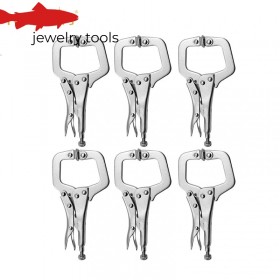 6-Pack Heavy Duty C-Type Clamp Tool with Swivel Spacer