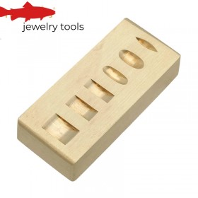Double Sided Brass Anvil Double Sided Marking Punch Tool for Jewelers