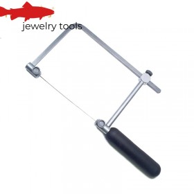 Adjustable Saw Frame with Plastic Handle for Precision Woodworking
