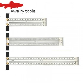 Stainless Steel T-Square Marking Ruler – Precision Carpenter Measuring Tool