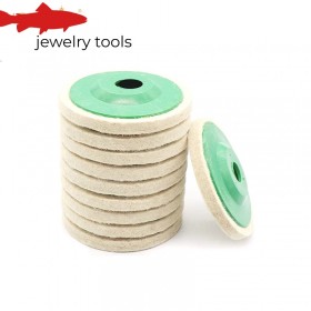 10PCS Round Wool Felt Disc Wheel Pads