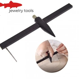 Clay and Ceramic Circle Cutter with Caliper Compass 1-34 cm Range