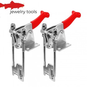 2-Piece Adjustable 90 Degree Vertical U-Clamp with Non-slip Handle