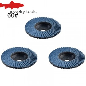 3-Inch (75mm) Flat Flap Discs Set, 3pcs Grinding Wheels for Wood Cutting, Sanding, Polishing, and Abrasive Angle Grinder Tools