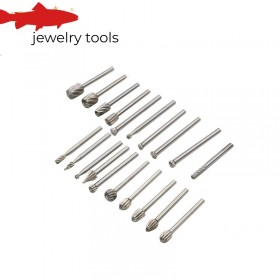 20 Pieces Single Blade Carbide Burr