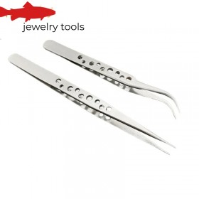 DIY Mobile Phone Repair Tools Curved and Straight Tip Tweezers