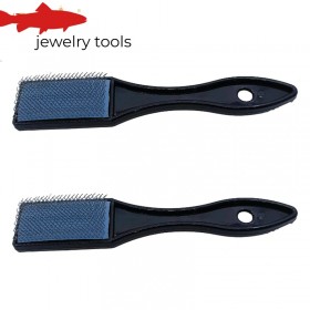  Conjunto de 2 peças de escova de limpeza preta para cartão.