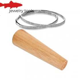  Ajustador de pulseira de madeira oval com mandril