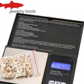  Balança digital de bolso de alta precisão (200 g/0,01 g) com visor LCD – Ideal para pesar joias e utensílios de cozinha.