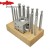  Conjunto de 13 peças Nest Anvil com base de madeira e punção redonda