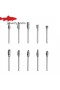  Tacar Burr Carbaíde Tungstain 10PCS le haghaidh Adhmadóireachta Beachtas agus Meilt