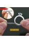  Set di 4 riduttori di misura a spirale invisibili per anelli, protezione per gioielli