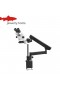  Microscopio stereoscopico binoculare zoom Katway, con luce LED a 56 lampadine e supporto a braccio.