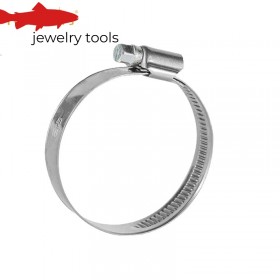  Confezione da 10 fascette stringitubo in acciaio inox con design a ingranaggi elicoidali