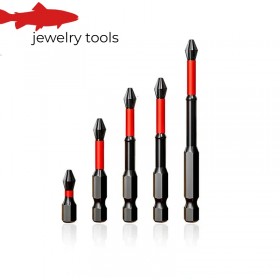  Set di punte per cacciavite magnetiche antiurto a croce – Elevata durezza, antiscivolo, resistenti agli urti, disponibili nelle lunghezze 25/50/65/70/90 mm