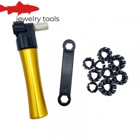  Porta anelli con gambo in ottone