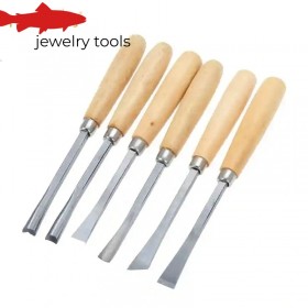  Set di 6 coltelli da intaglio per legno di alta qualità