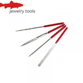  Set di 4 lime ad ago diamantate
