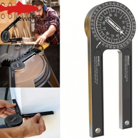  7-tums geringsvinkelmätare i aluminium | Korrosionsbeständig gradskiva med laseretsade precisionsmarkeringar