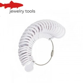  Vit fingerringmätare