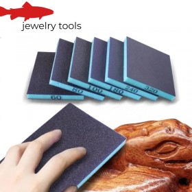  Adet Yeniden Kullanılabilir Zımpara Süngeri, 60-320 Kumlu Islak/Kuru Aşındırıcı Bloklar, Metal ve Ahşap Parlatma İçin