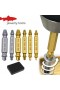  Juego de 6 piezas de extractores de tornillos dañados, extractores de pernos rotos y brocas para taladro central, herramientas para trabajar la madera.