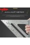  Regla triangular de aleación de aluminio de 7" – Escuadra de precisión engrosada para carpintería y medición de ángulos
