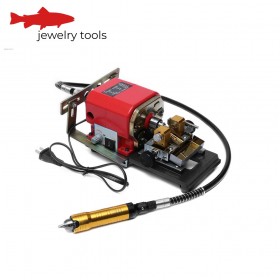  Taladradora de joyería de alta precisión, 220 V, velocidad ajustable.