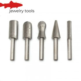  Set van 6 roterende hardmetalen frezen