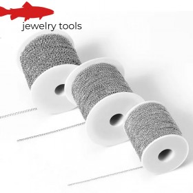 Duurzame roestvrijstalen ketting van 10 meter voor het maken van eigen sieraden.