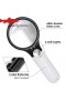  Loupe LED portable 45x pour la bijouterie, la lecture et les travaux de précision