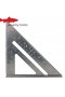  Équerre triangulaire en alliage d'aluminium 7" – Équerre de précision épaisse pour le travail du bois et la mesure des angles