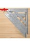  Équerre triangulaire en alliage d'aluminium 7" – Équerre de précision épaisse pour le travail du bois et la mesure des angles