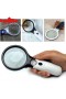  Loupe LED portable 45x pour la bijouterie, la lecture et les travaux de précision