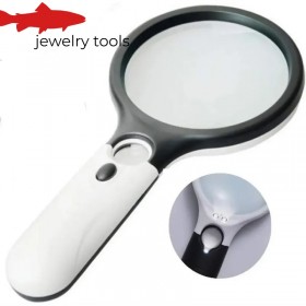  Loupe LED portable 45x pour la bijouterie, la lecture et les travaux de précision