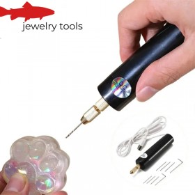  Mini perceuse USB pour la création de bijoux en résine, le travail du bois et les projets de sculpture artisanale.