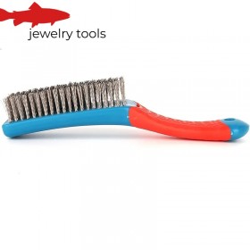  Brosse métallique robuste en acier inoxydable avec poignée en plastique confortable – Idéale pour éliminer la rouille, les scories de soudure, la saleté et la peinture