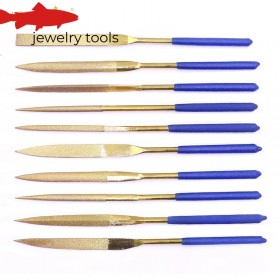  Ensemble de 10 mini limes diamantées à aiguilles