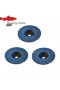  3-Zoll (75 mm) Flachlamellen-Schleifscheiben-Set, 3-teiliges Set Schleifscheiben zum Schneiden, Schleifen, Polieren und für Winkelschleifer.