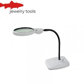  2x6-fache Vergrößerungsglas mit Licht und Stativ