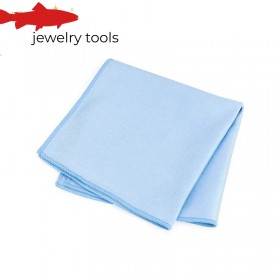  10er-Packung blaue Mikrofasertücher zum Polieren