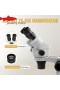  Στερεοσκοπικό μικροσκόπιο ζουμ Katway Binocular, φως LED 56 λαμπτήρων, βάση με βραχίονα